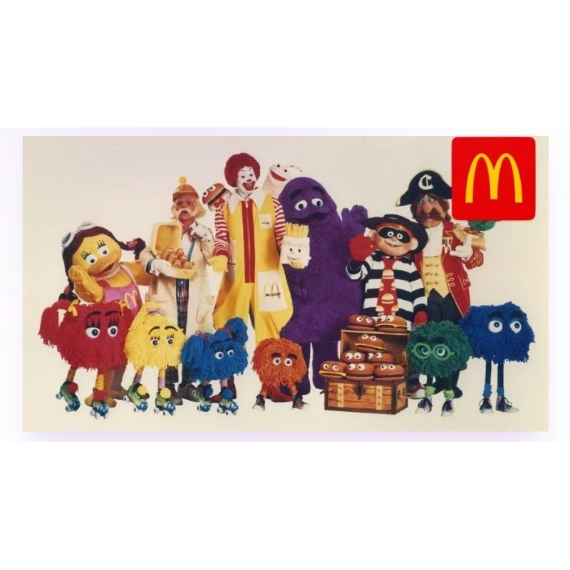 FIGUR MCD MCDONALD'S HAPPY MEAL TOYS - RONALD GRIMACE  HAMBURGLAR BIRDIE VINTAGE
