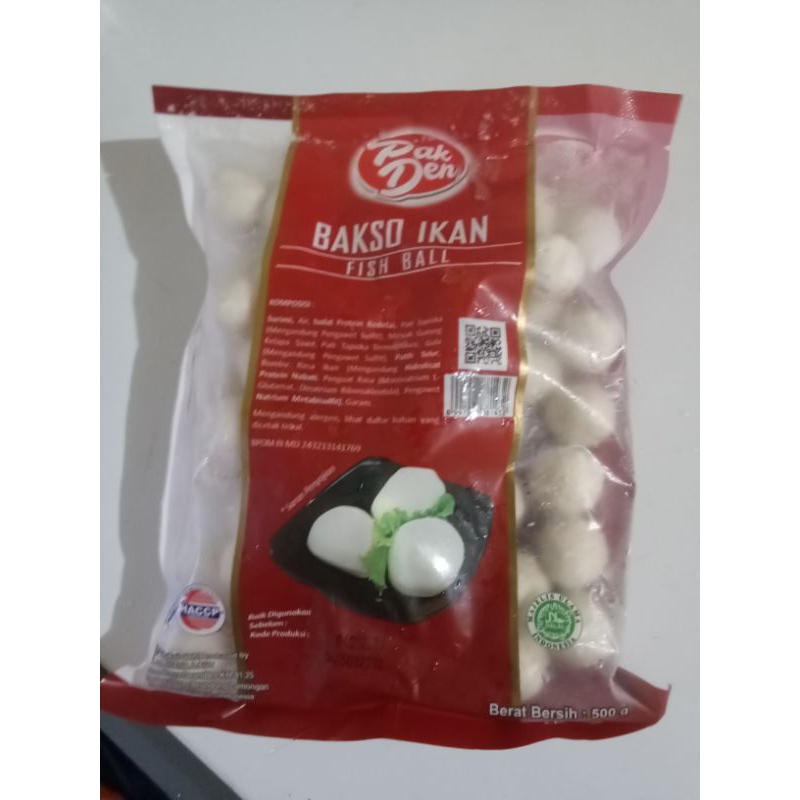 

BAKSO IKAN PAK DEN FISH BALL 500gr Frozen Food ikan olahan