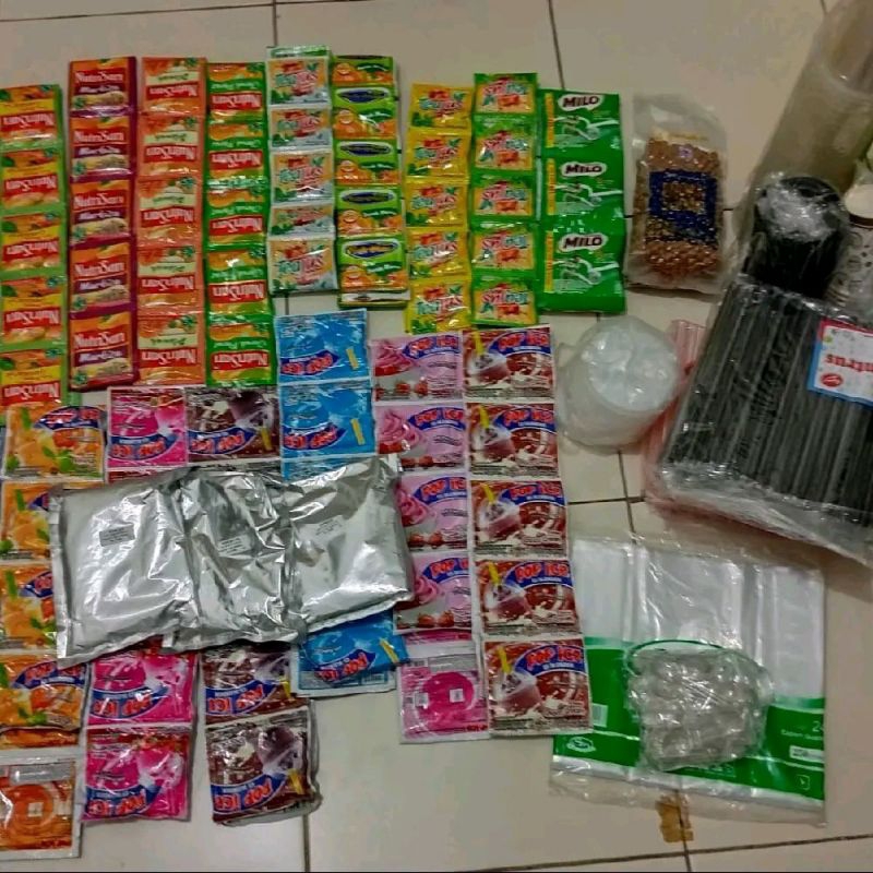 

[PAKET USAHA MURAH] MINUMAN SACHET DAN GELAS CUP UKURAN 16oz FULL LENGKAP