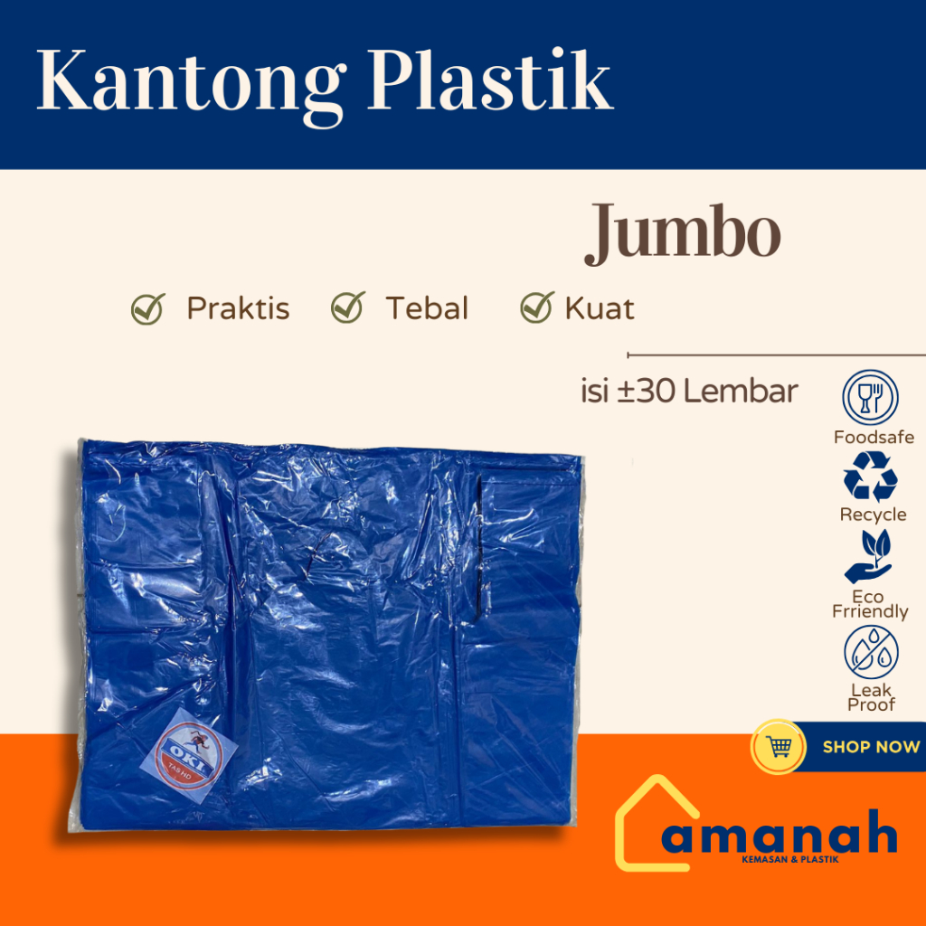 Kantong Plastik HD / Kresek Ukuran Jumbo Warna/ Kantong Plastik Ukuran 50