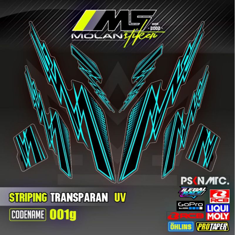 Decal Sticker Striping Variasi Transparan Uv Uwinfly T3 Pro T3s Pro T5 Pro T85 T90 N9 Pro D75 D60 D7