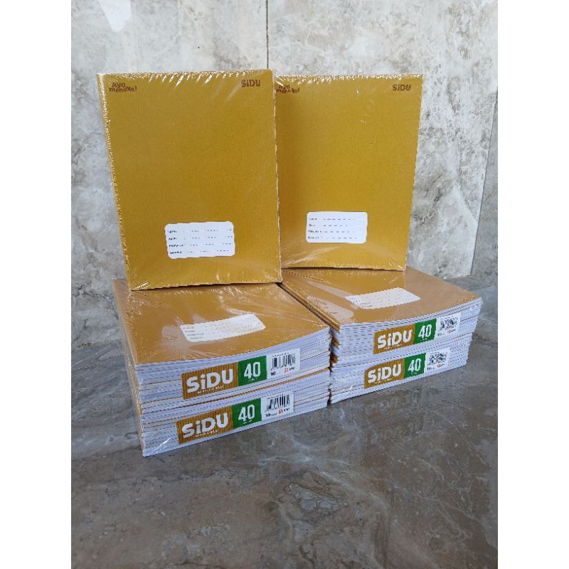 

Buku Tulis SIDU sampul kraft/sampul coklat isi 40 lembar