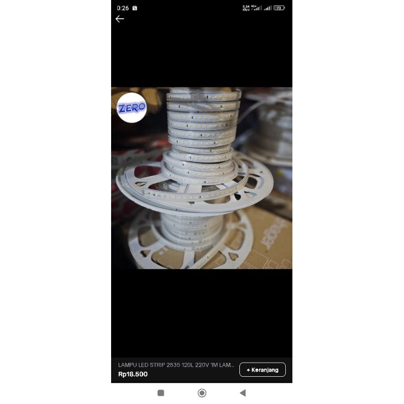 Lampu LED strip 2835 120 LED 1 meter LED selang 220v permeter