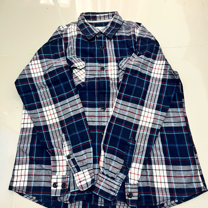 Preloved Kemeja Polo Pria Kotak kotak