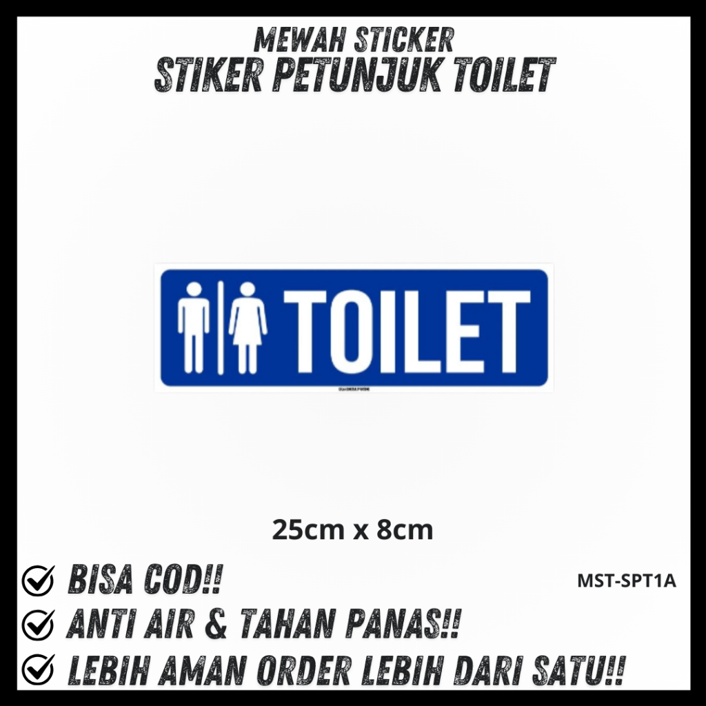

Stiker Toilet Pria wanita / Stiker Penunjuk Toilet