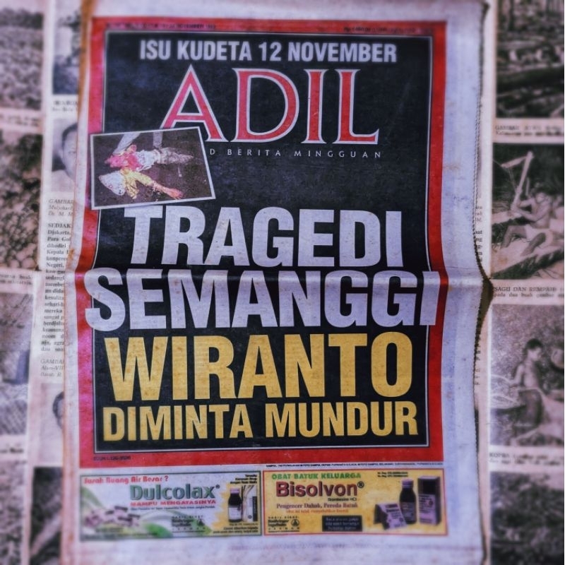 Adil, No. 07 Th. 67, 18 - 24 November 1998 - Tragedi Semanggi: Wiranto Diminta Mundu