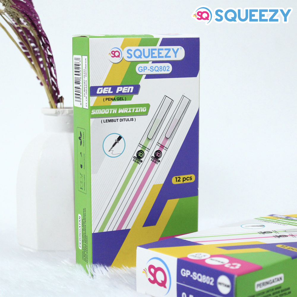 

1 LSN / 12 Pcs Gel Pen iPen Squeezy GP-SQ802 Smooth
