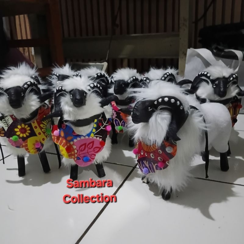 miniatur domba garut, mainan domba, hiasan koleksi boneka
