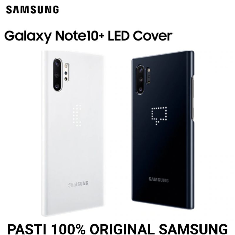 Samsung Galaxy Note 10+ Casing Original LED Back Cover Lampu Light Case 10 Plus