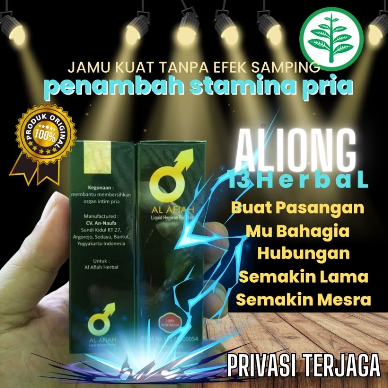 Al Alfiah Asli Herbal oles stamina pria kuat perkasa tahan lama BPOM