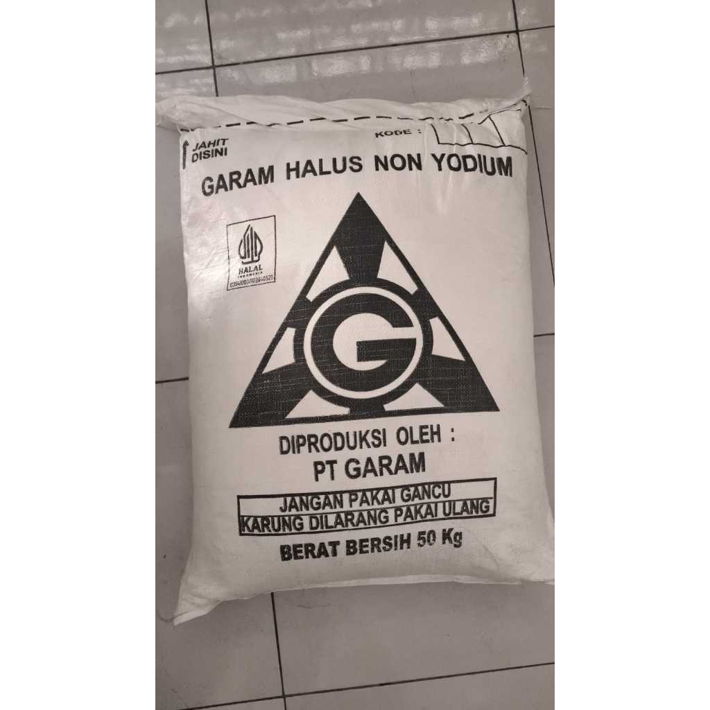 

GARAM INDUSTRI/HALUS/Nacl/25Kg & 50Kg Non-Yodium Kargo