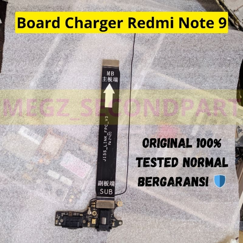 PCB Charger Redmi Note 9 ORI Cabutan Board cas Xiaomi Redmi Note 9 copotan Original Konektor cas por