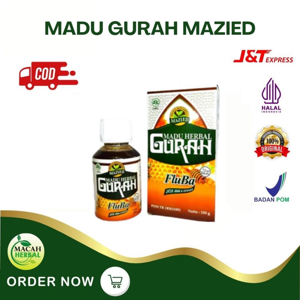 MADU HERBAL GURAH FLU & BATUK | MADU HERBAL GURAH FLUBA ANAK & DEWASA