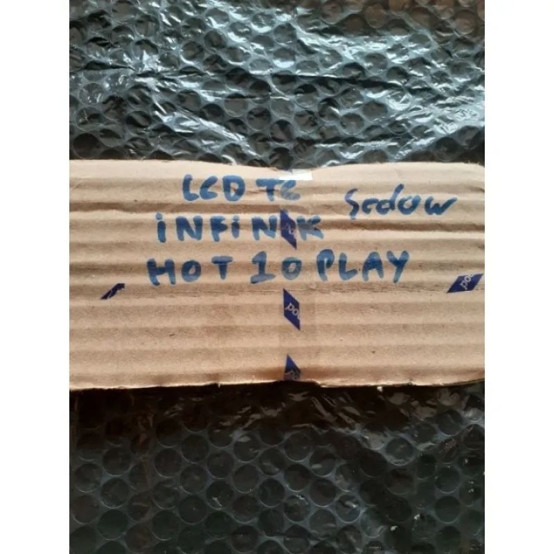 Lcd Tc hp Infinix Hot 10 Play Minus Tc retak sentuh normal