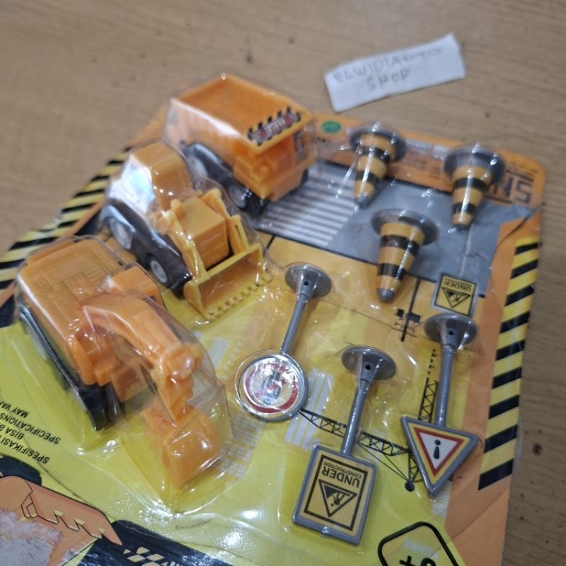 mainan anak star rider construction team kendaraan mobil mobilan mini truck dozer beko excavator