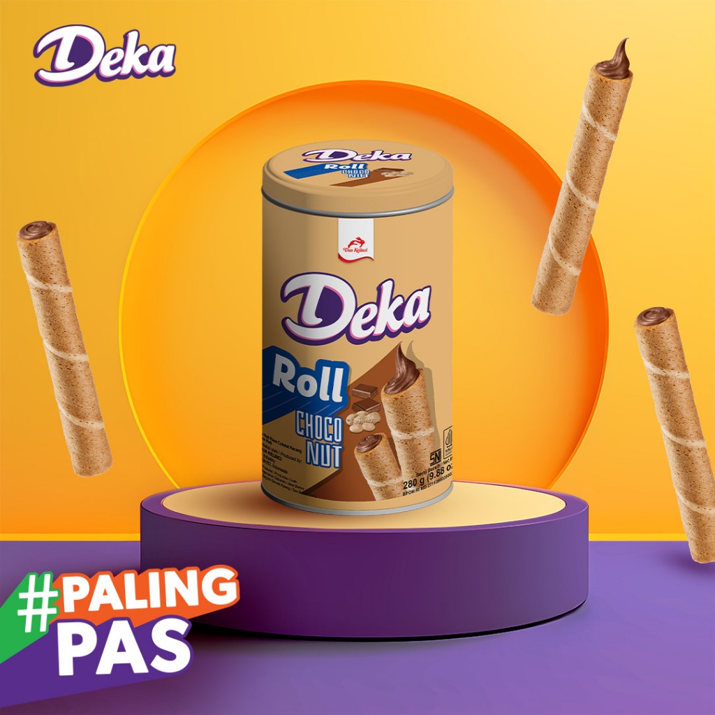

DEKA Wafer Roll Tin Can - Choco Nut (280g)