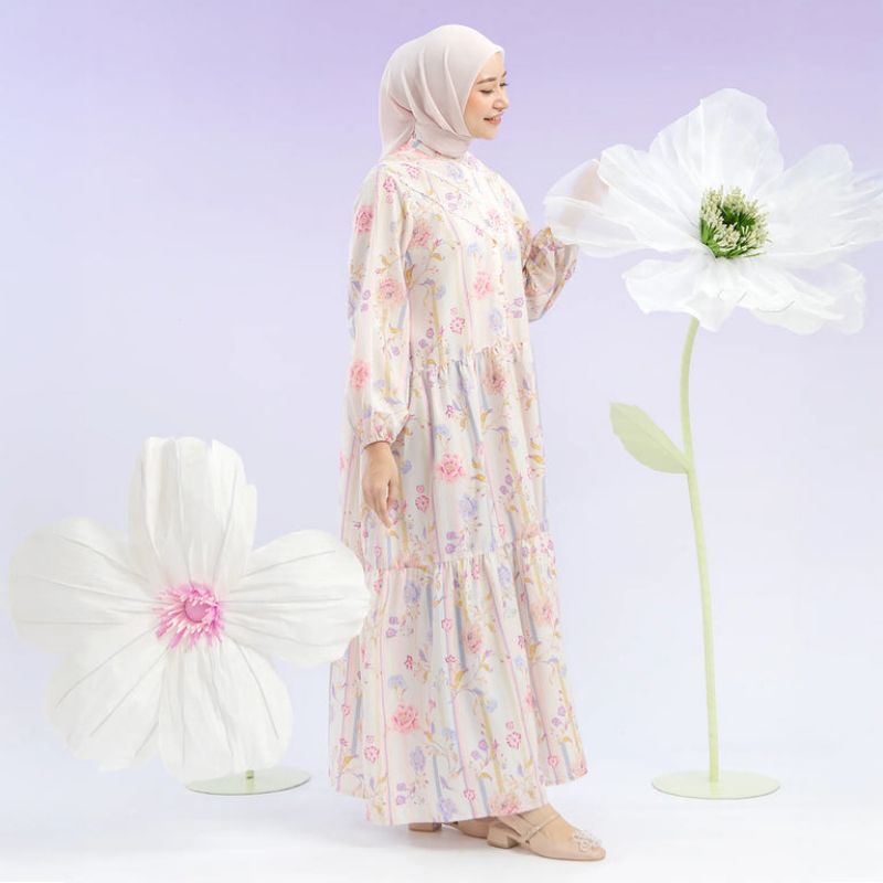 LAYALUNA COLLECTION - CALYSTA CREME PINK DRESS