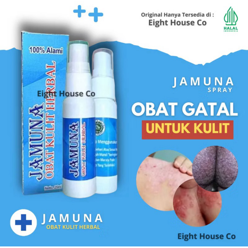 Jamuna Spray Herbal - Minyak Obat Alergi Gatal Gatal Kulit Paling Ampuh