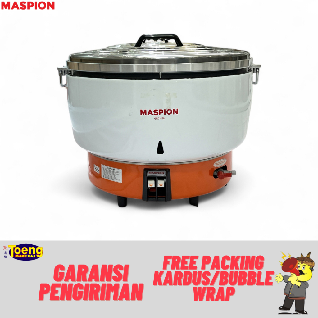 Alat Pemasak Nasi Jumbo Maspion - GAS RICE COOKER GRC-230 MP