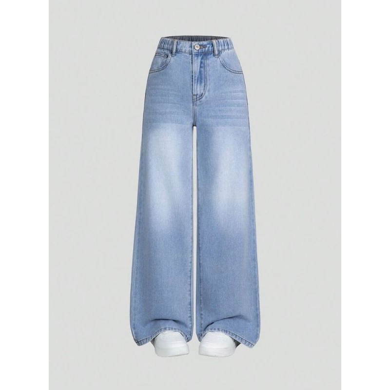 Celana Highwaist Kulot Jeans Loose Wanita High waist Culotte Baggy Retro Jeans Gombrong High Waist K