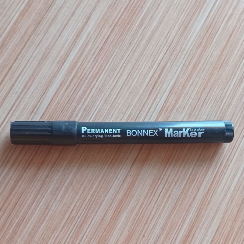 

Bonnex Permanent Marker / Spidol Permanen Besar Hitam 12 pcs
