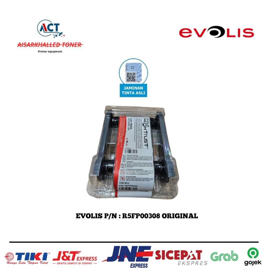 Ribbon Evolis Color ymcko R5FP00308 Original