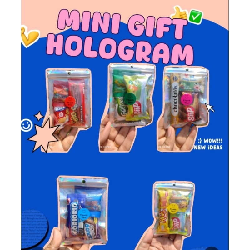 

Mini gift HOLOGRAM/Snack Ulangtahun