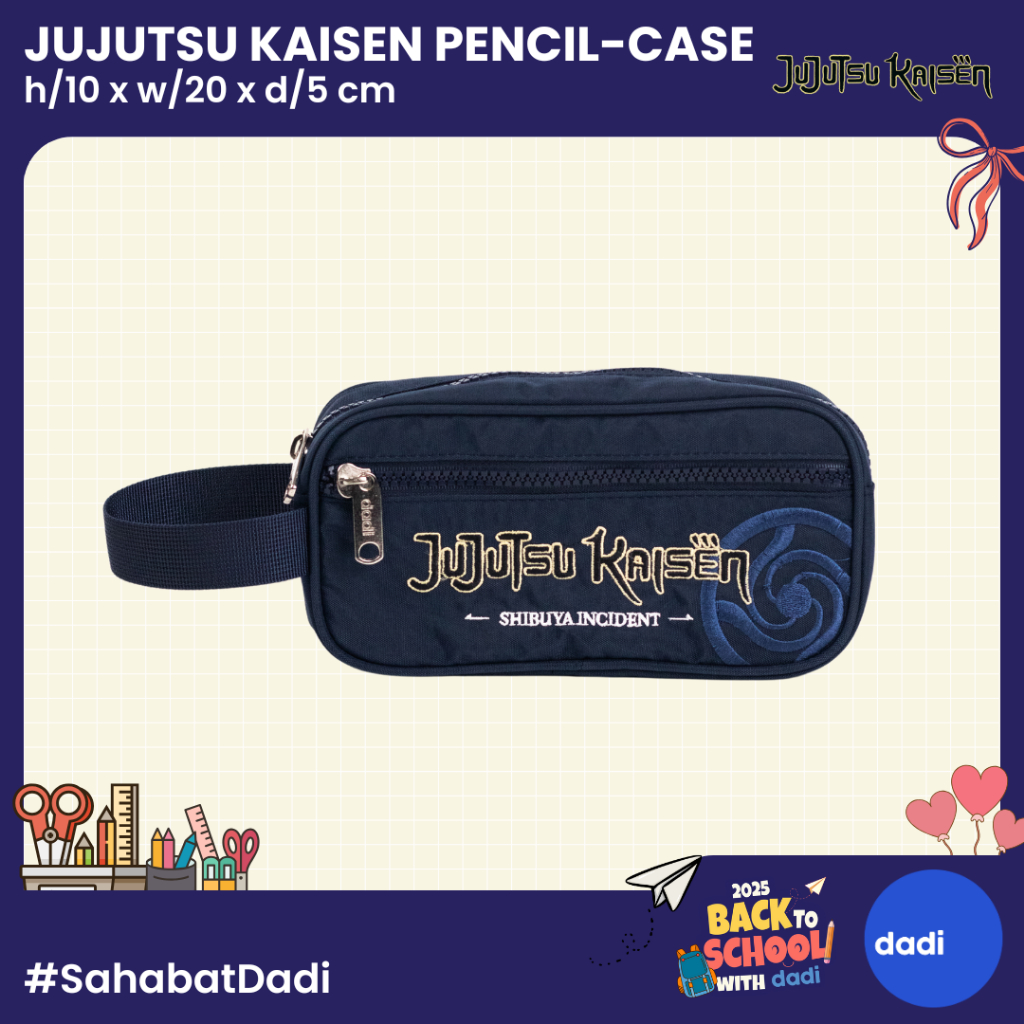 

Dadi - Jujutsu Kaisen Graphic Navy Pencil Case - Tempat Pensil/Alat Tulis