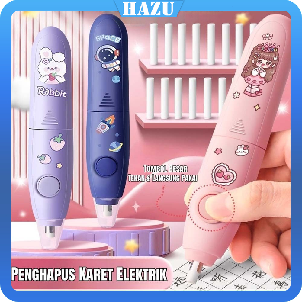

[Ready Stock] Penghapus Pensil Otomatis / Electric Pencil Eraser Penghapus Pensil Elektrik -Alat Tulis Anak Sekolah