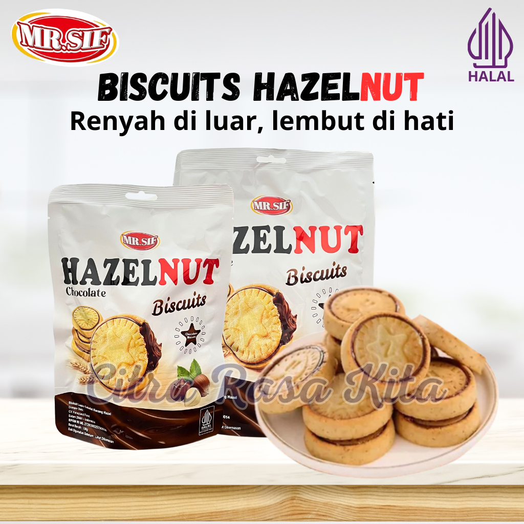 

bGF Swiss Gold Hazelnut Chocolate & White Chocolate Biscuit / Hazelnut Coklat Biskuit 200gr