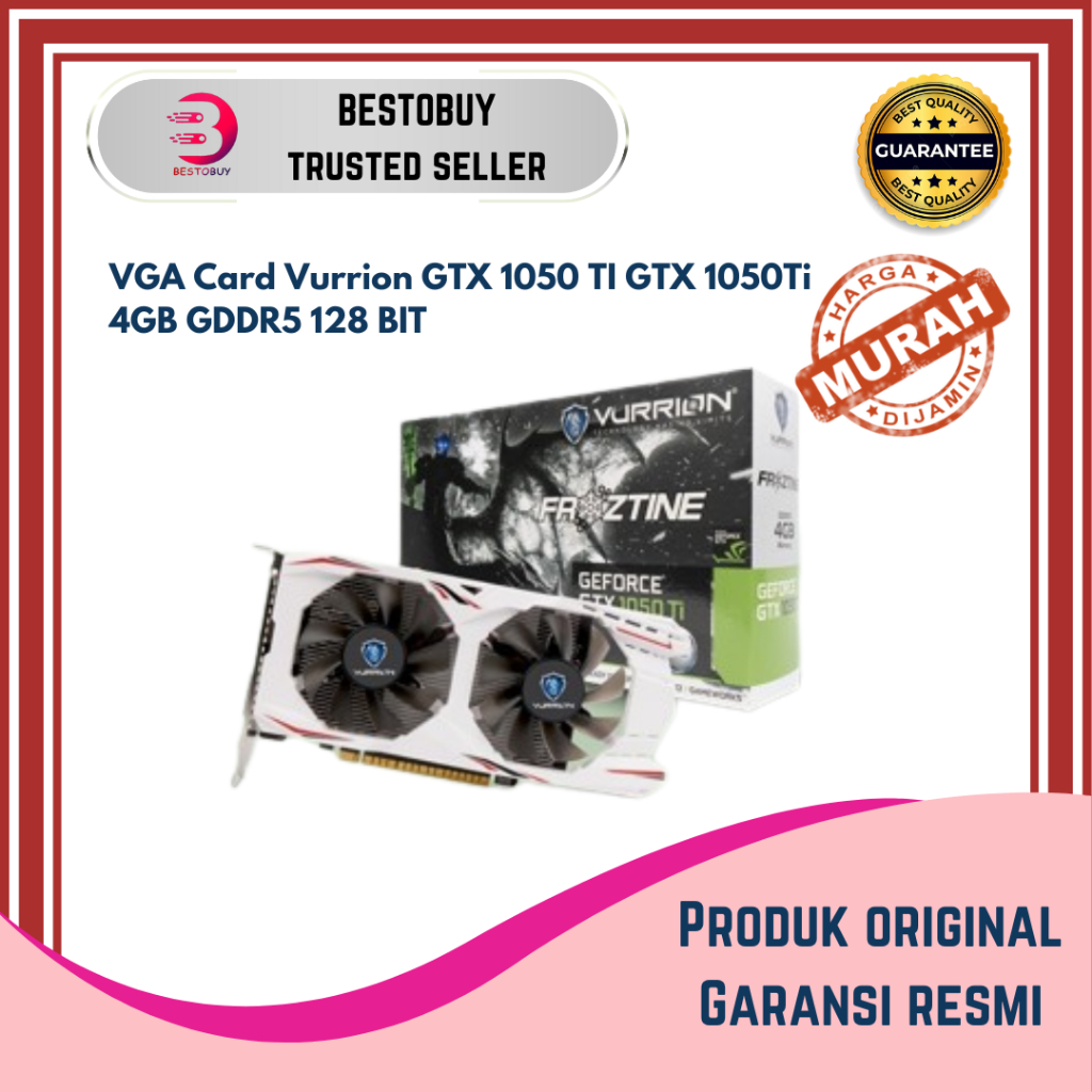 VGA Card Vurrion GTX 1050 TI GTX 1050Ti 4GB GDDR5 128 BIT
