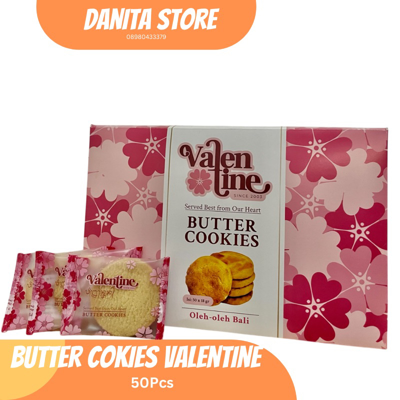 

[22] Butter Cokies Valentine | 50Pcs