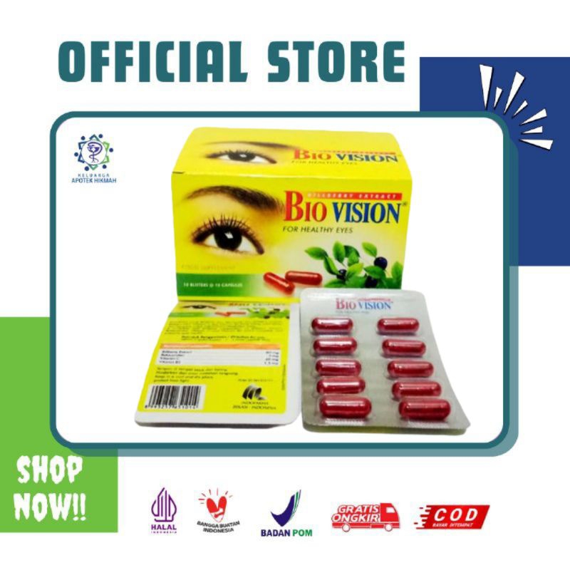 bilberry extract Biovision tablet suplemen multivitamin kesehatan mata