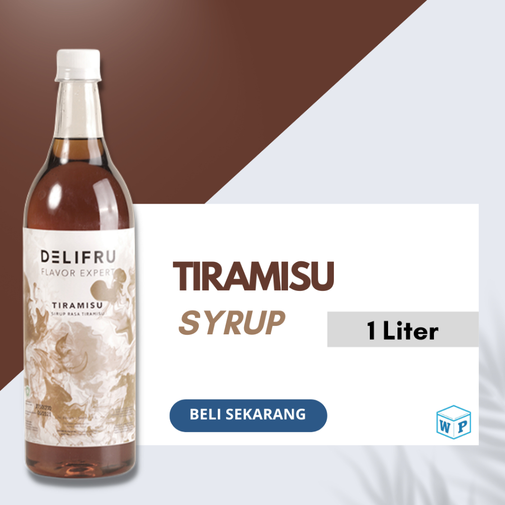 

Delifru Syrup Tiramisu 1 Liter - Sirup Rasa Kue Tiramisu Premium