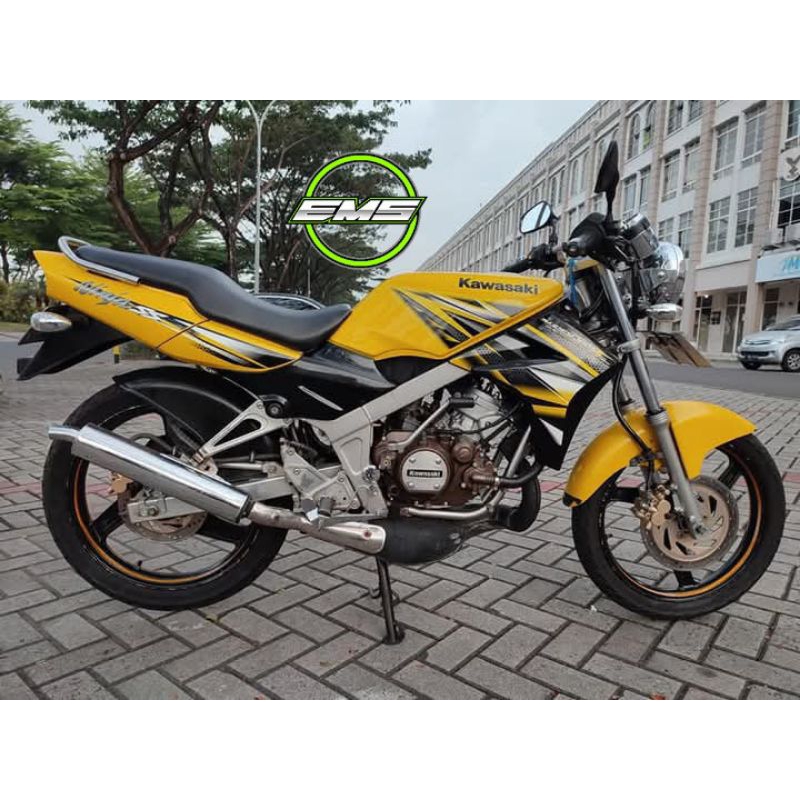 STIKER STRIPING STANDAR ORI LIS MOTOR KAWASAKI NINJA SS 2013 WARNA HIJAU KUNING MERAH BIRU PUTIH TER