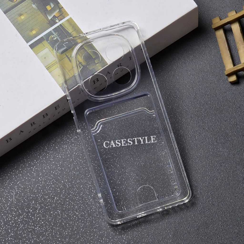 Case Poco X7 5G Poco X3 GT Clear Card Case  Slot Kartu Case Bening Poco X7 5G Poco X3 GT CaseStyle