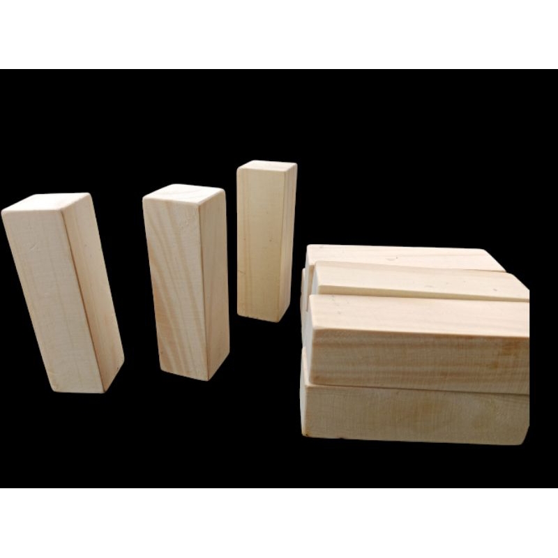 Balok kayu 3×3×12 cm