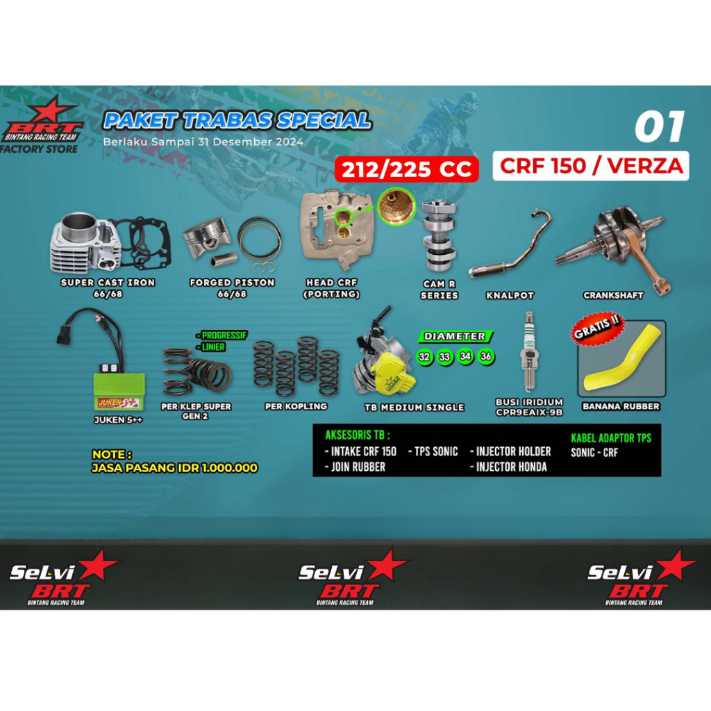 PAKET TRABAS BRT BLOK CAST IRON SET PISTON 66.00 68.00 MM HEAD ALBRONZE PORTING CNC MASTER CAM NOKEN