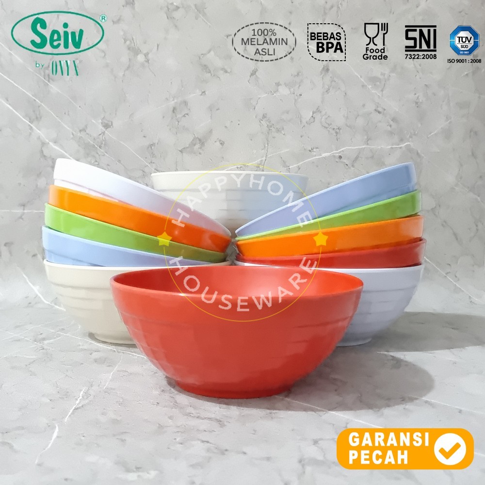 SEIV Dinner Bowl Round 6,5in Ratana Series Melamin Mangkok Makan Mangkuk Sedang Melamine 17cm