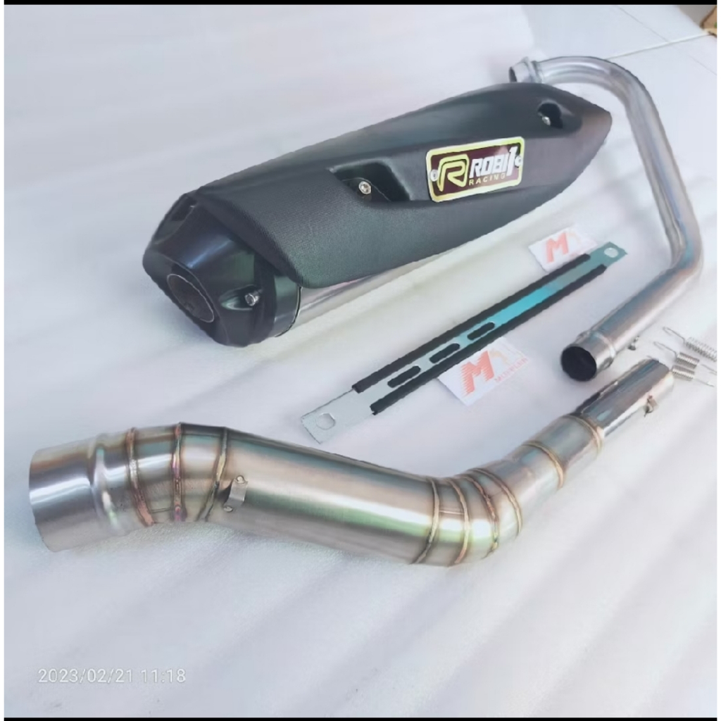 knalpot rob 1 model standard racing VIXION  LEHER KNALPOT SATRIA FU  PIPA KNALPOT JUPITER MX CB  R15