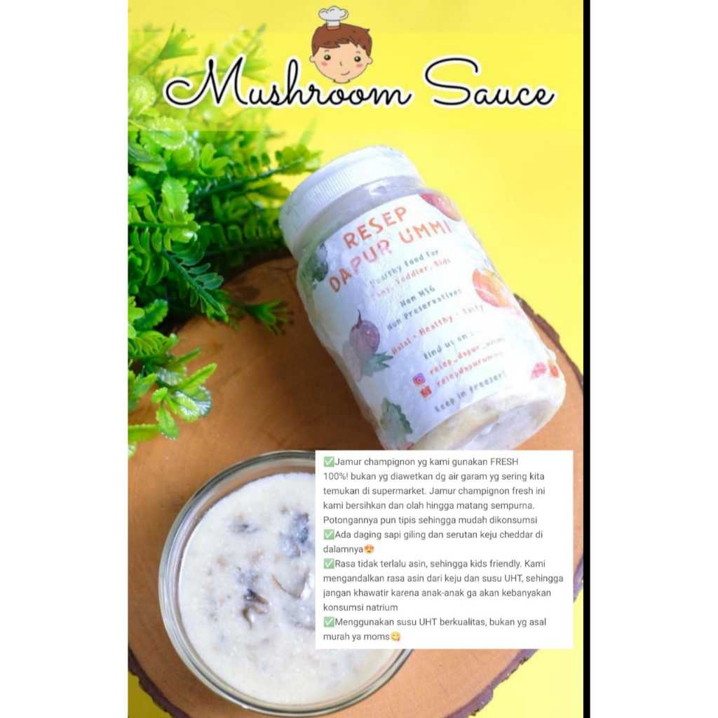 

Mushroom sauce Resep Dapur Ummi Kids Friendly