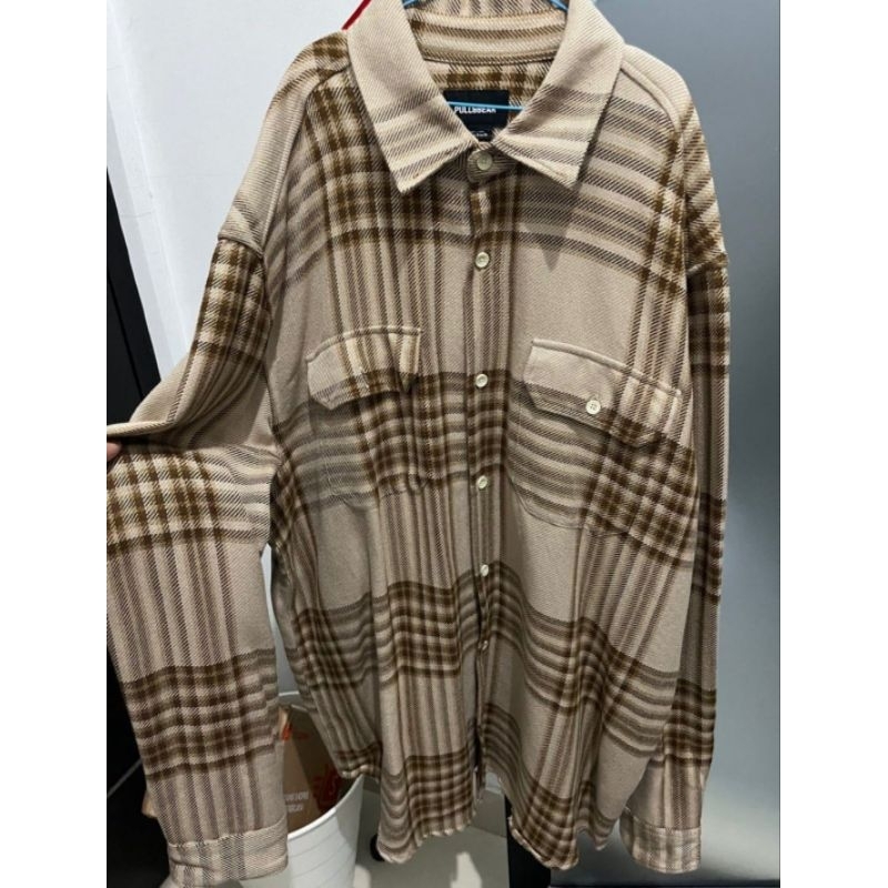 Outer Flannel Pull & Bear Tebal