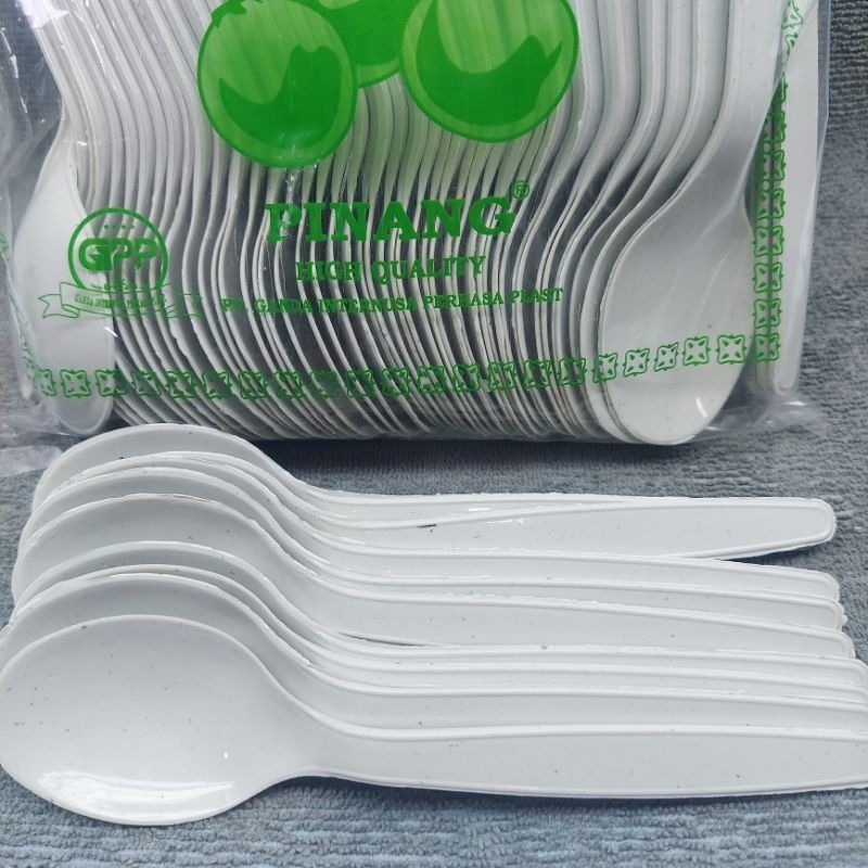 SENDOK PINANG PLASTIK MAKAN PANJANG BIASA