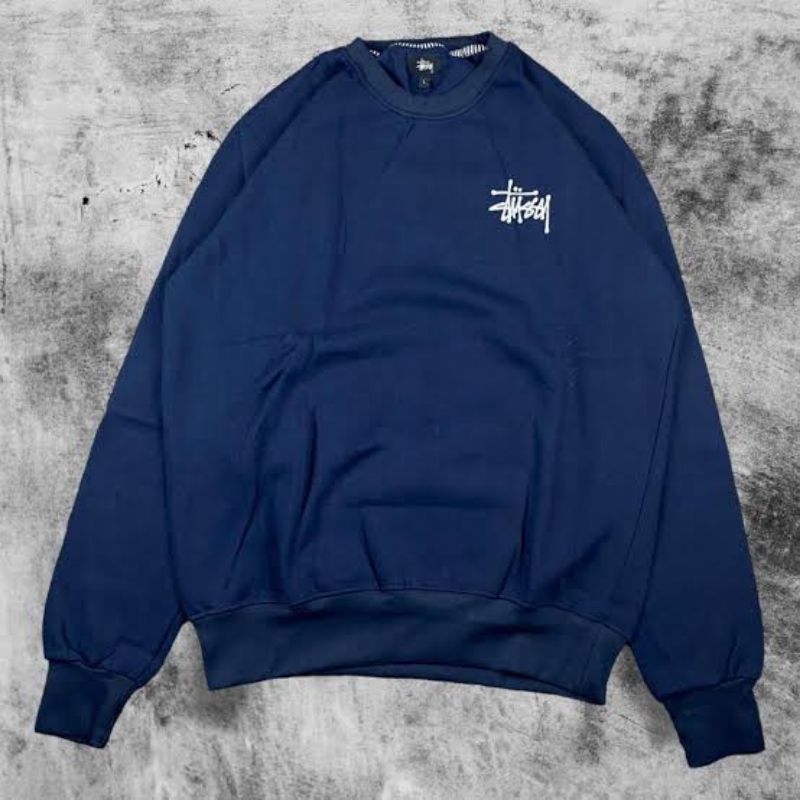 Stussy CrewNeck Basic - All Color | Tebal Nyaman UNISEX | Bahan Adem Pria Wanita
