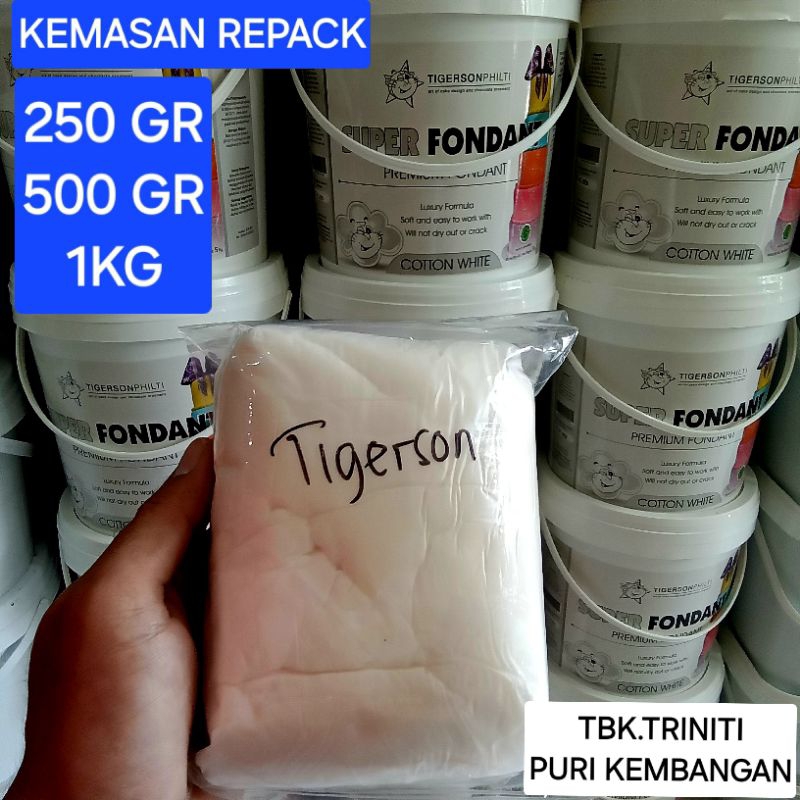 

Fondant Icing Putih Tigerson Repack 250/500/1Kg