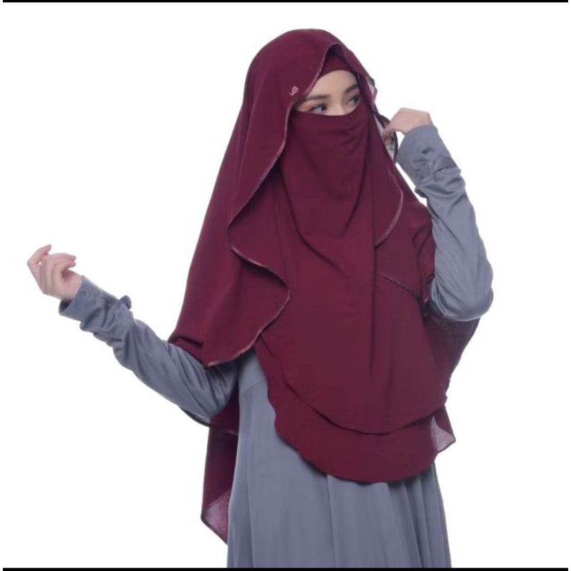 SET KHIMAR CADAR BY RABBANI ORIGINAL | JILBAB INSTAN | HIJAB INSTAN