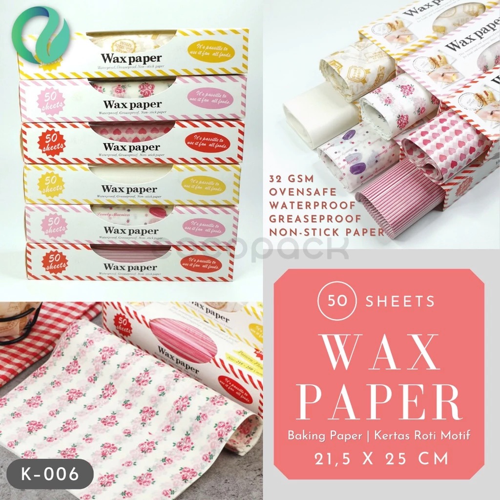 Wax Paper Baking Kertas Rotsai Waterproof Non-Stick