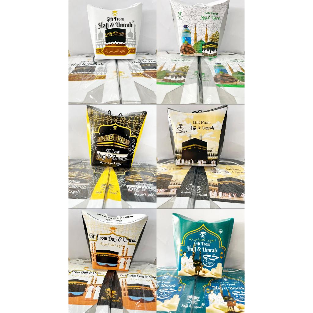 

Tas Paperbag Haji dan Umroh - Tas Jinjing Dus Kotak Plus Tali Bag Gift Isi 100 Pcs