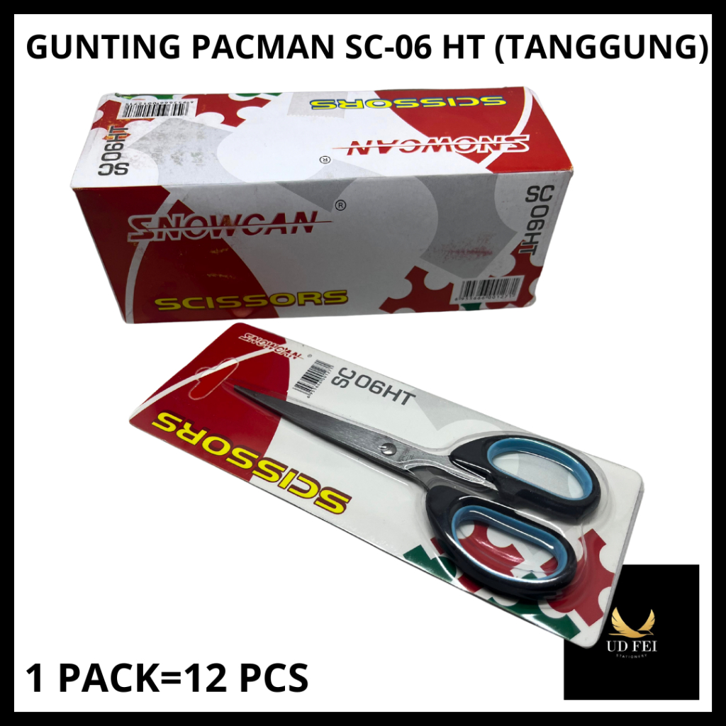 

(1 PACK =12 PCS) Gunting SNOWCAN/ Gunting Kecil 165/ Gunting SNOWCAN SC-06 HT/ Gunting Stainless Kecil