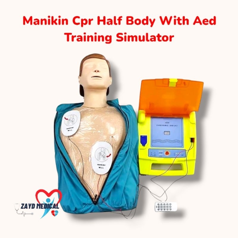 Phantom Manikin CPR Half Body With Aed Training Simulator/ Manikin CPR+ Aed